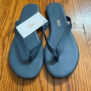 Tkees leather Boyfriend sandals size 7